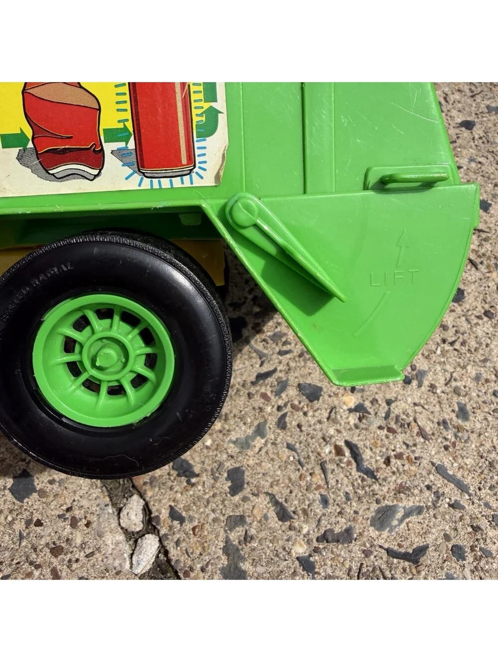Vintage Processed Plastic Co. Recycling Lift Truck Toy Chevy GMC 1970 USA Made